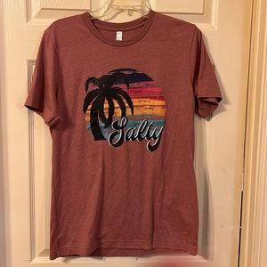 Bella Canvas Salty Tshirt.  Purple size medium.